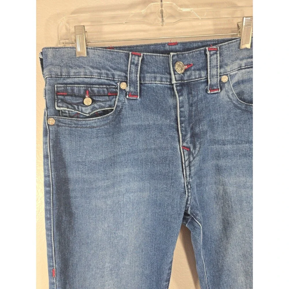 True Religion Jeans mens Size 32 x 31  dark wash Rocco Relaxed Skinny BS